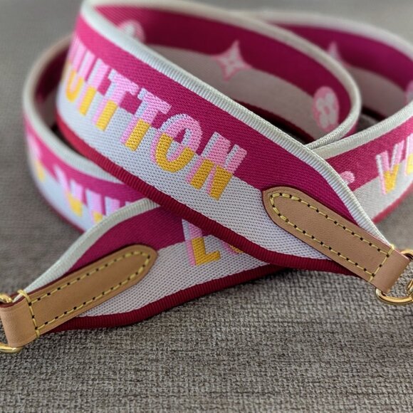 Louis Vuitton Jacquard Speedy Bandouliere 20 Shoulder Strap Fuchsia - Picture 2 of 4